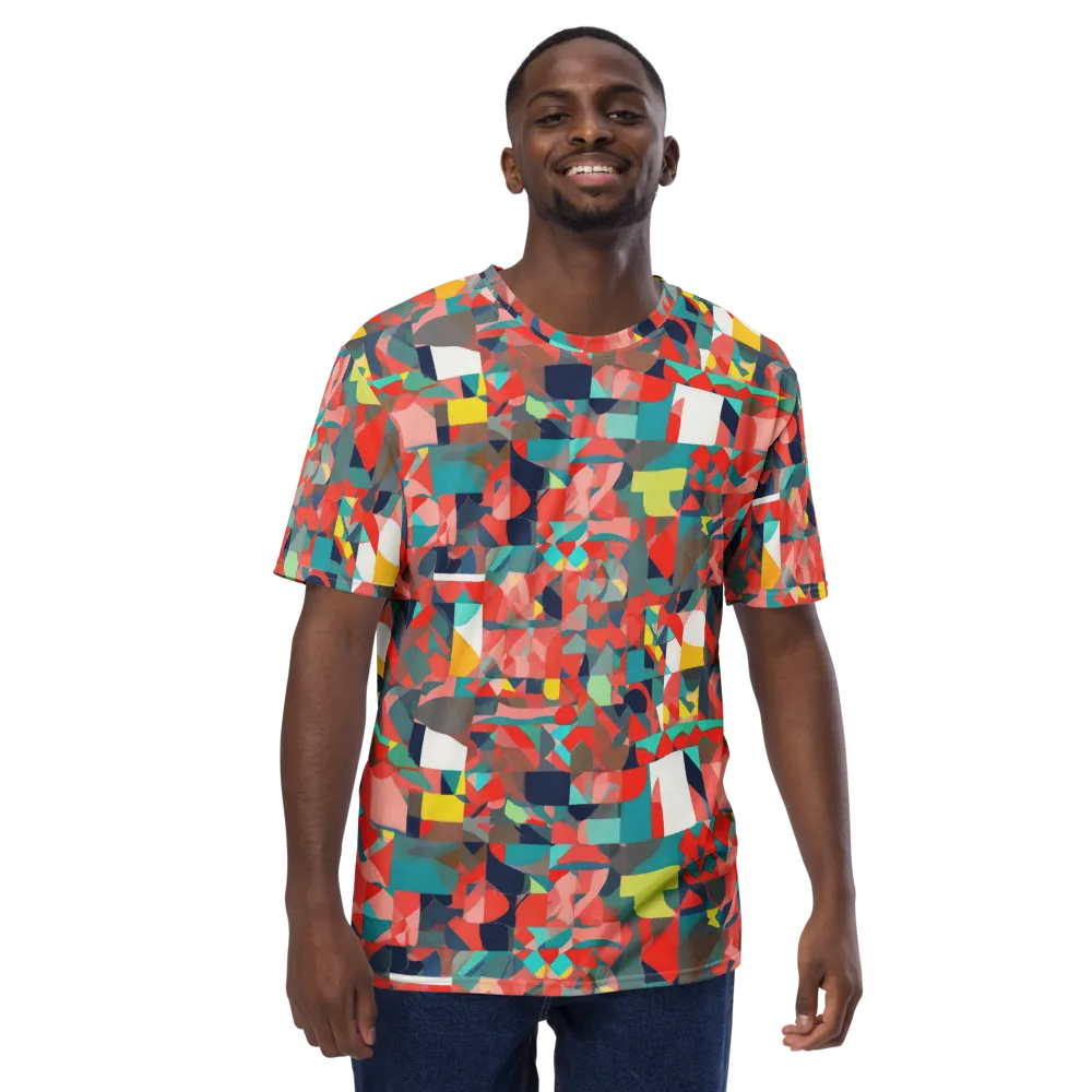Modern Kaleidoscope on Men's Crew Neck T-Shirt — Front