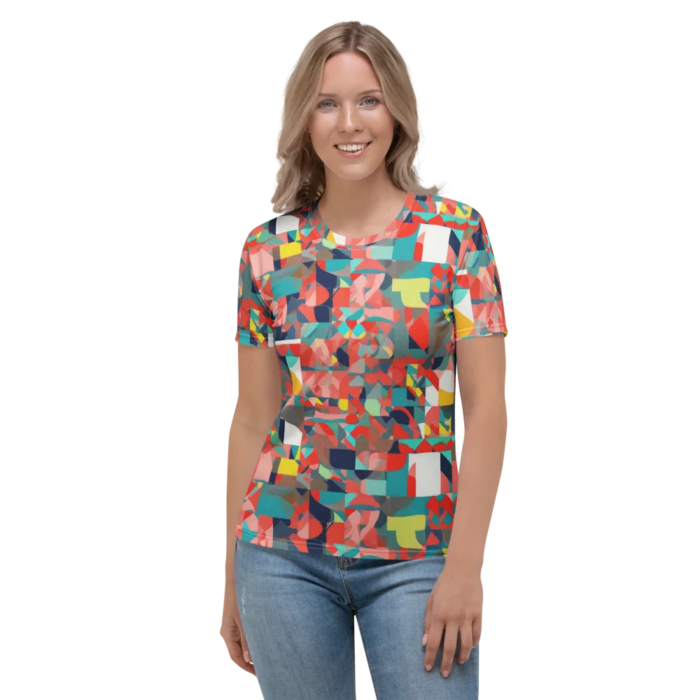 Modern Kaleidoscope on Women's Crew Neck T-Shirt — Front