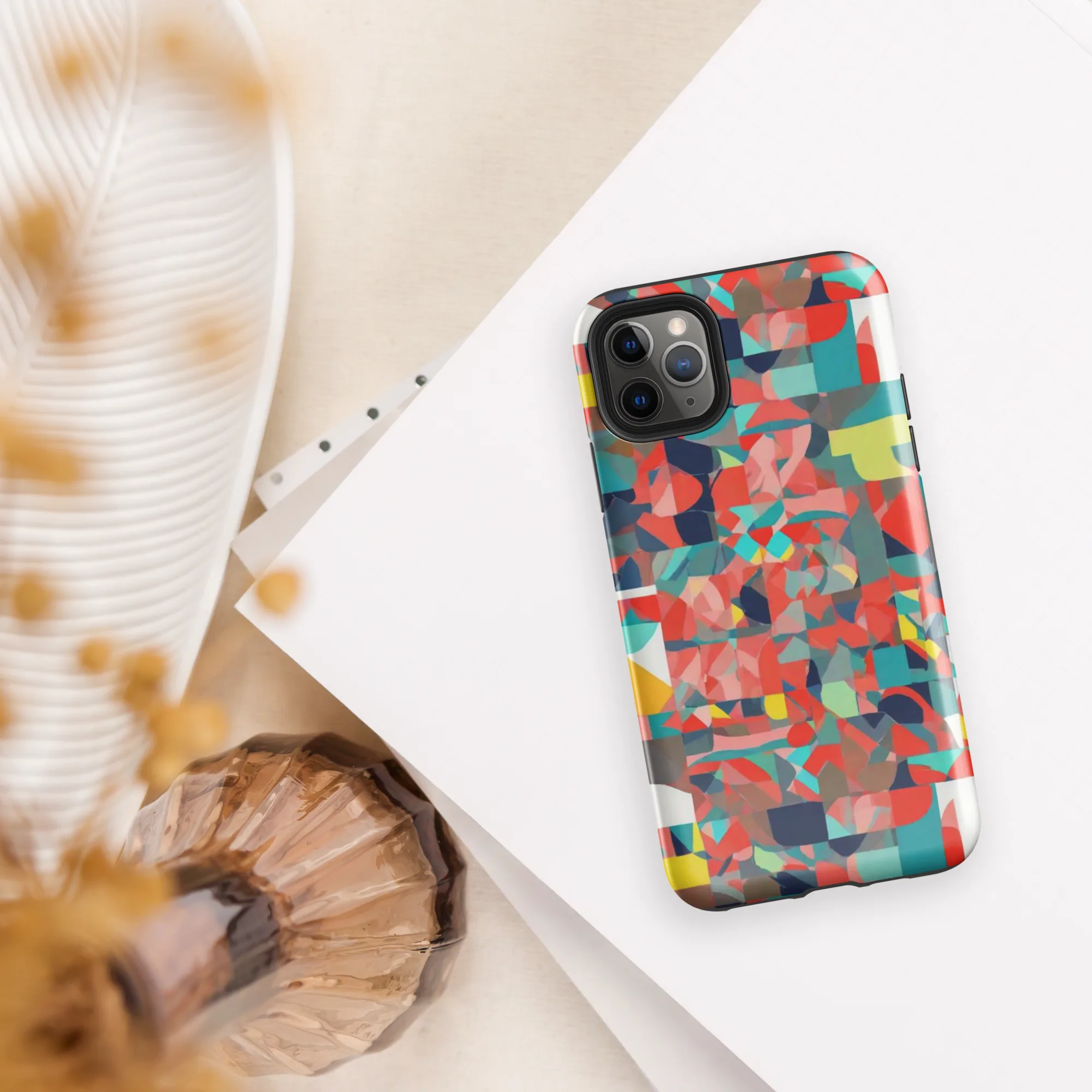 Modern Kaleidoscope on Tough Case for iPhone® — Front