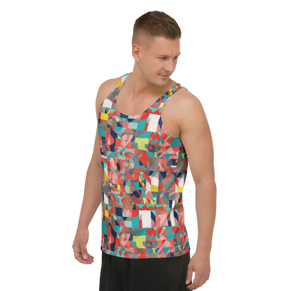Modern Kaleidoscope on Men's Tank Top — Left Front