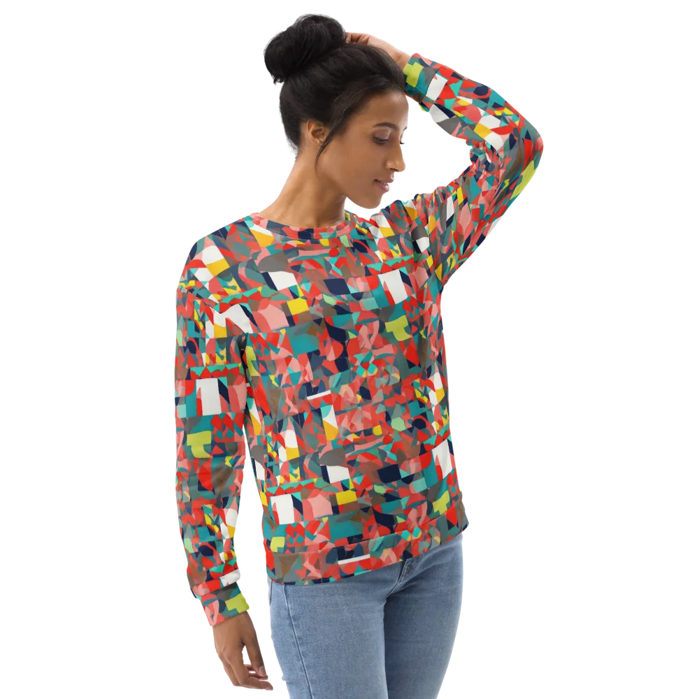 Modern Kaleidoscope on Sweatshirt — Right Front
