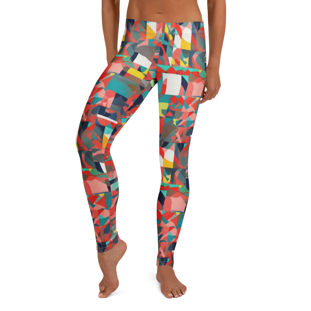 Modern Kaleidoscope on Leggings — Front