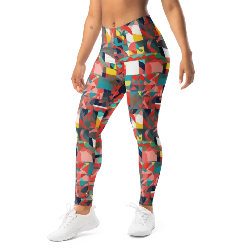 Modern Kaleidoscope on a Leggings