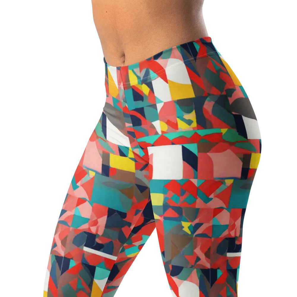 Modern Kaleidoscope on Leggings — Left Front