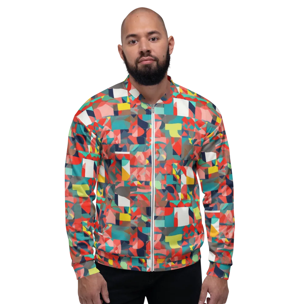 Modern Kaleidoscope on Bomber Jacket — Front