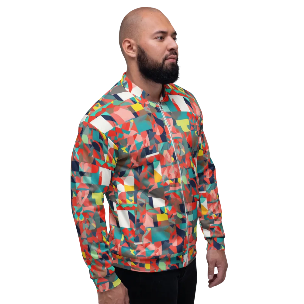 Modern Kaleidoscope on Bomber Jacket — Right