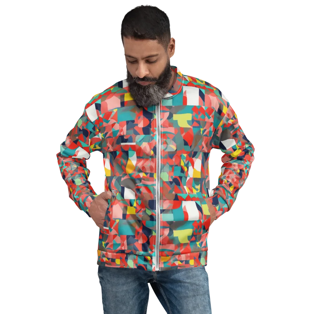 Modern Kaleidoscope on Bomber Jacket — Front
