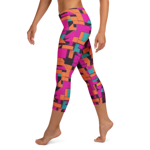 Cyberblock on a Capri Leggings