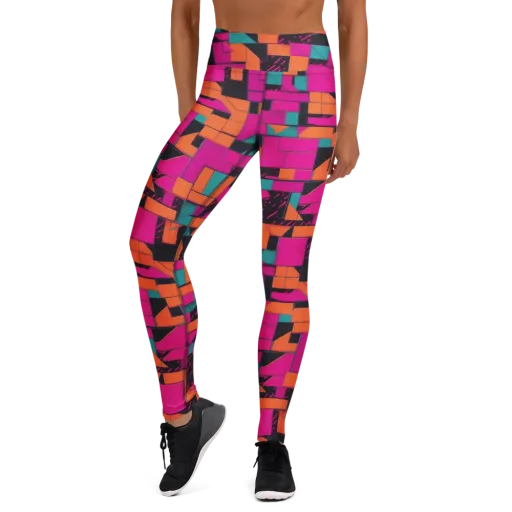 Cyberblock on a Yoga Leggings