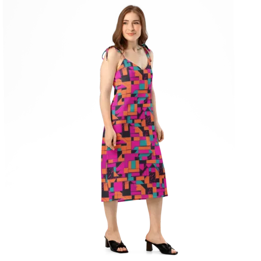 Cyberblock on a Slip Dress