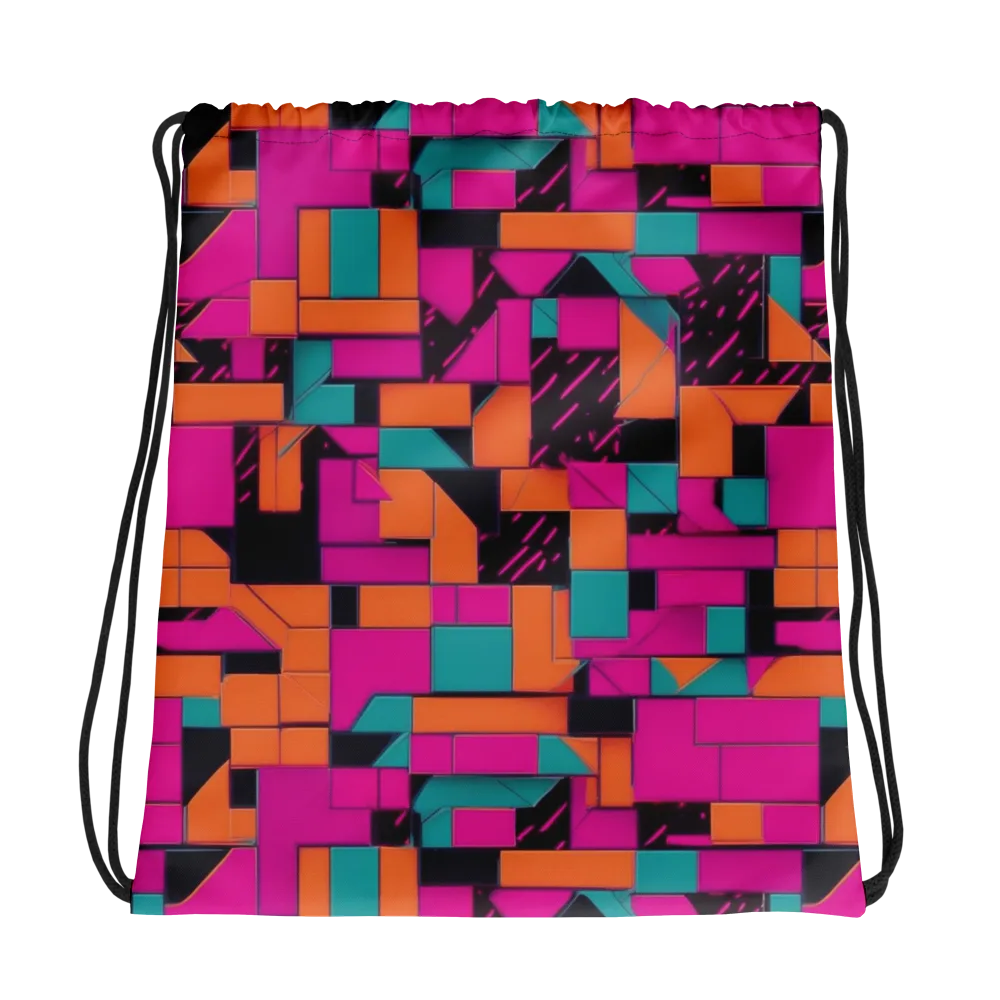 Cyberblock on Drawstring Bag — Photo