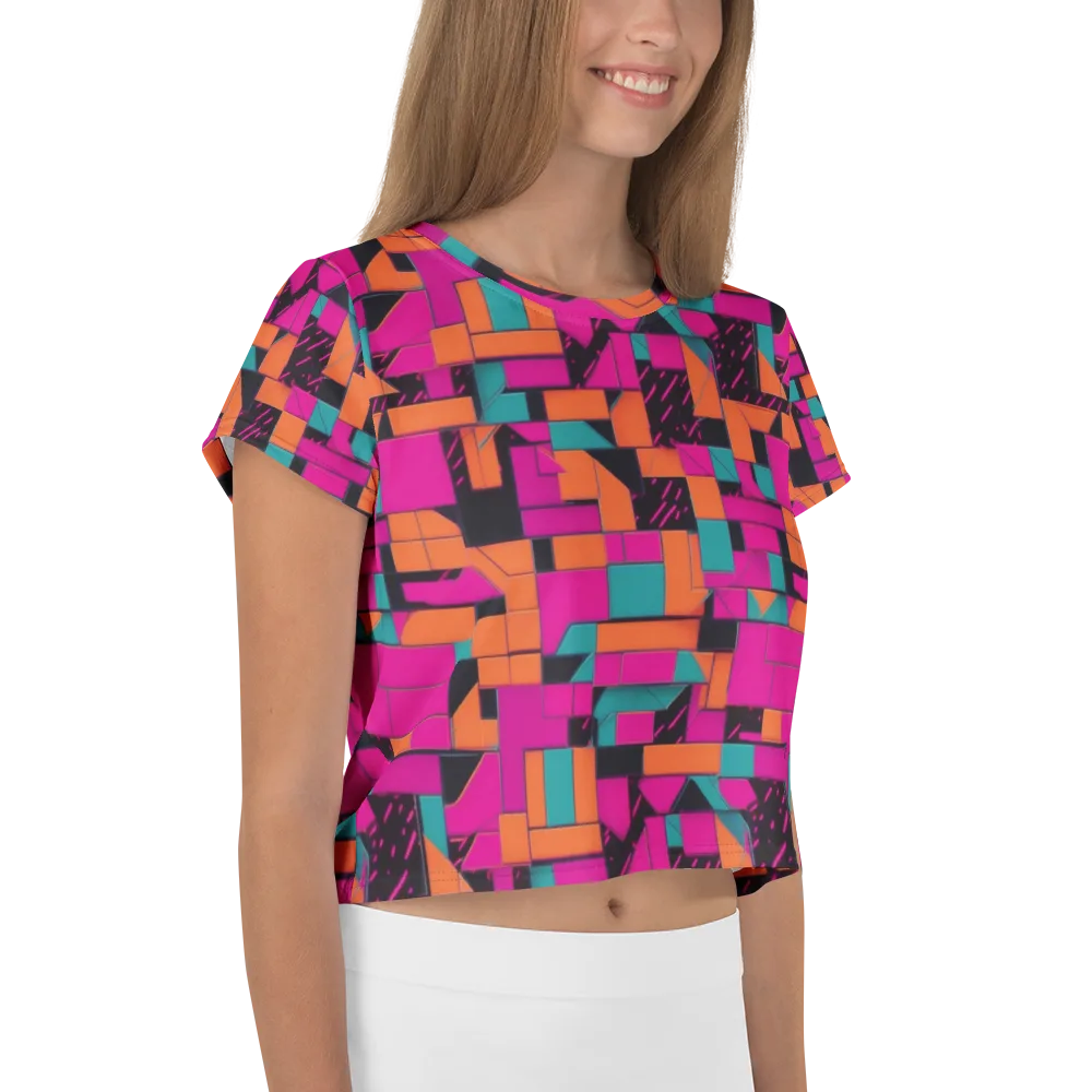 Cyberblock on Crop Tee — Right