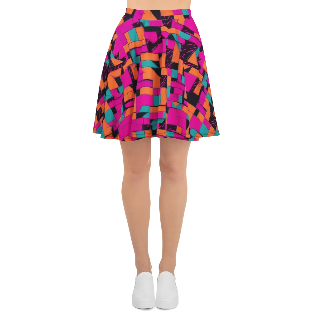 Cyberblock on Skater Skirt — Front