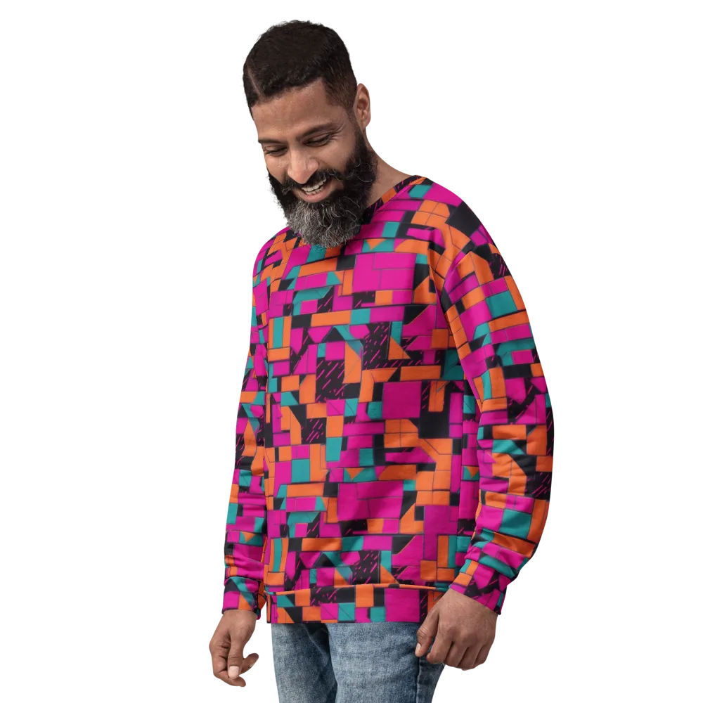 Cyberblock on Sweatshirt — Left Front
