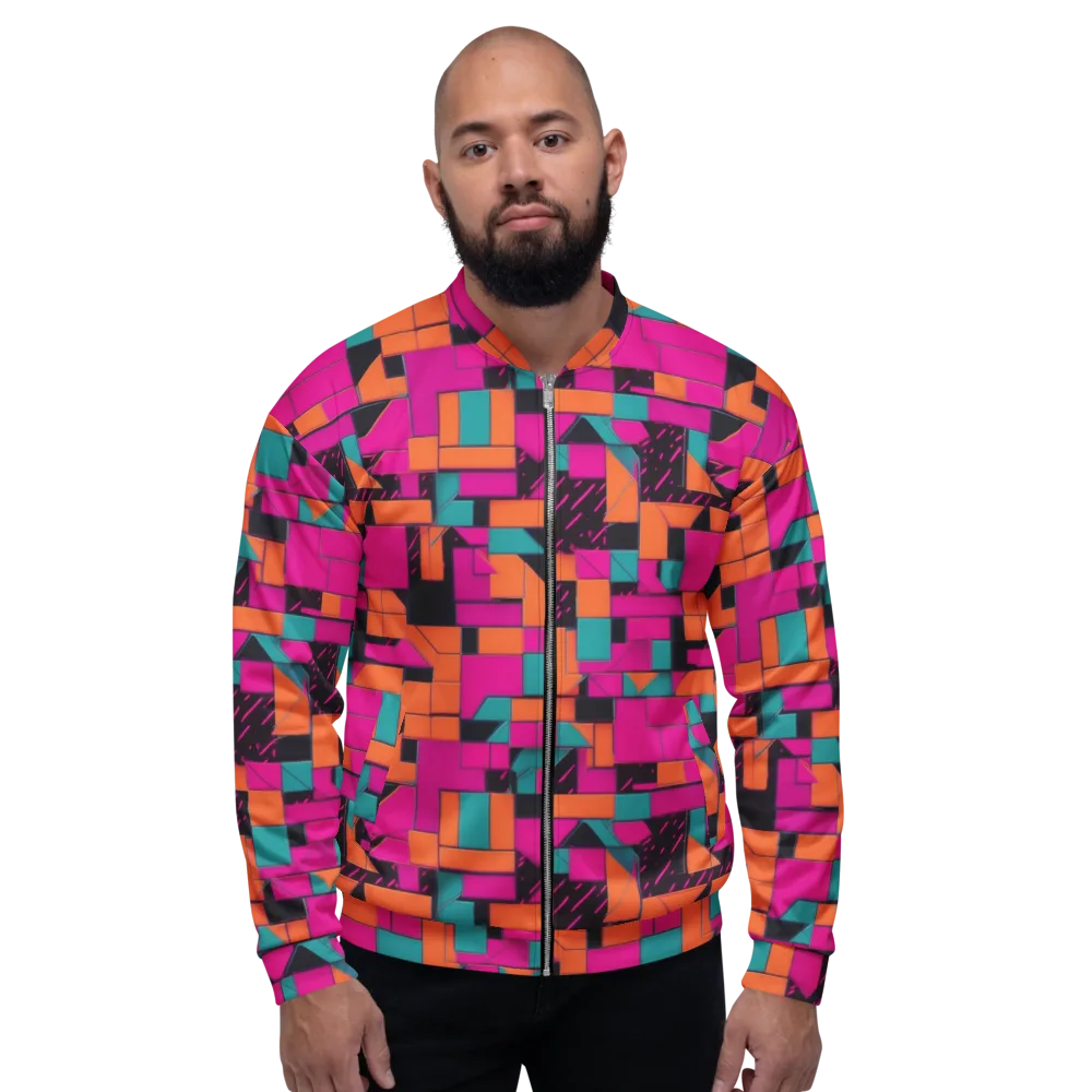 Cyberblock on Bomber Jacket — Front