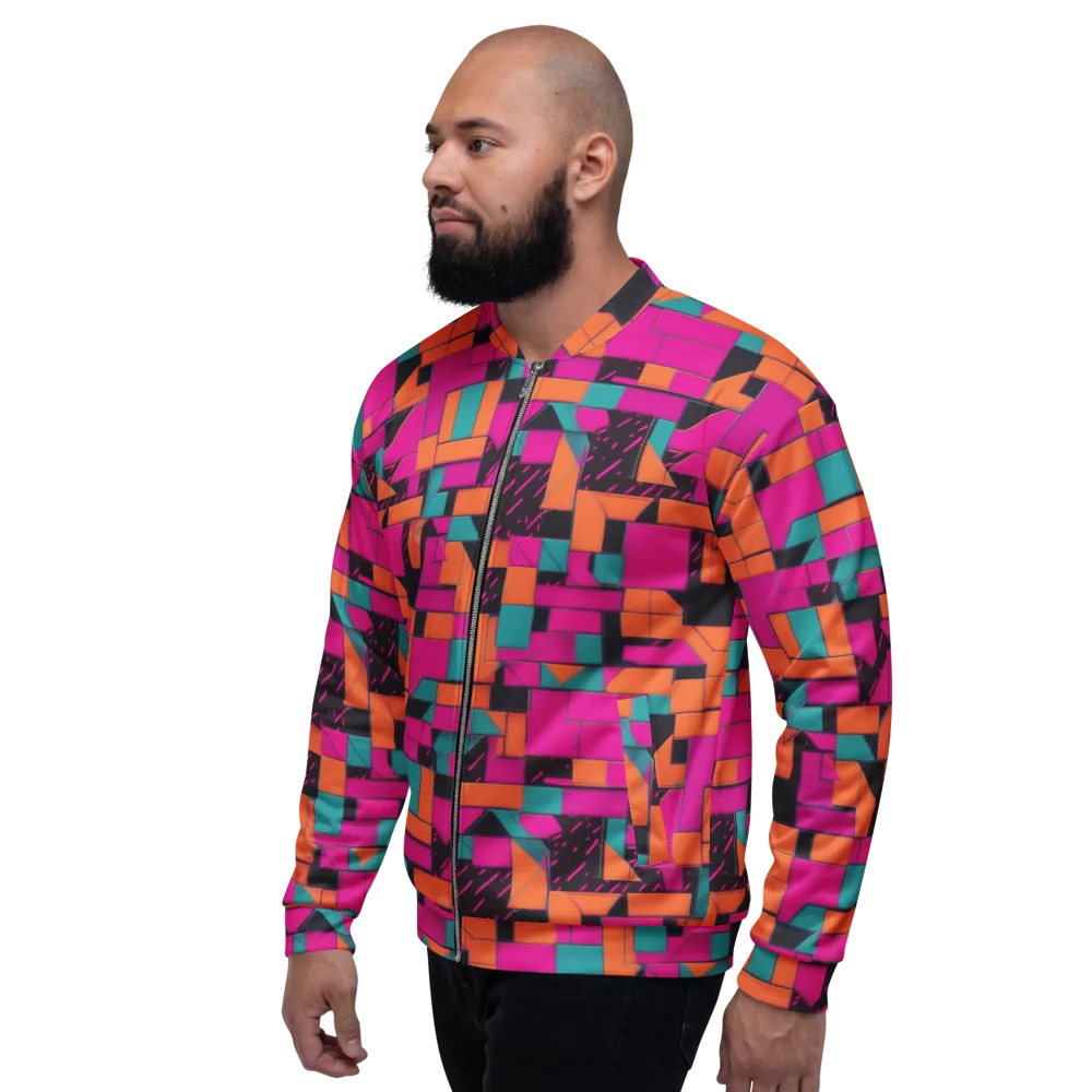 Cyberblock on Bomber Jacket — Left
