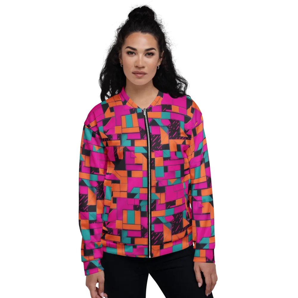 Cyberblock on Bomber Jacket — Front