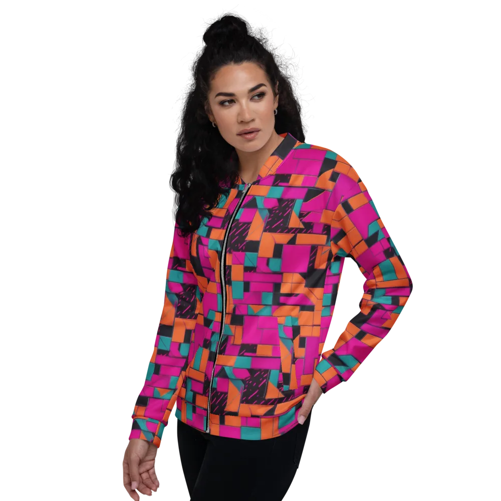 Cyberblock on Bomber Jacket — Left