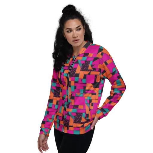 Cyberblock on a Bomber Jacket