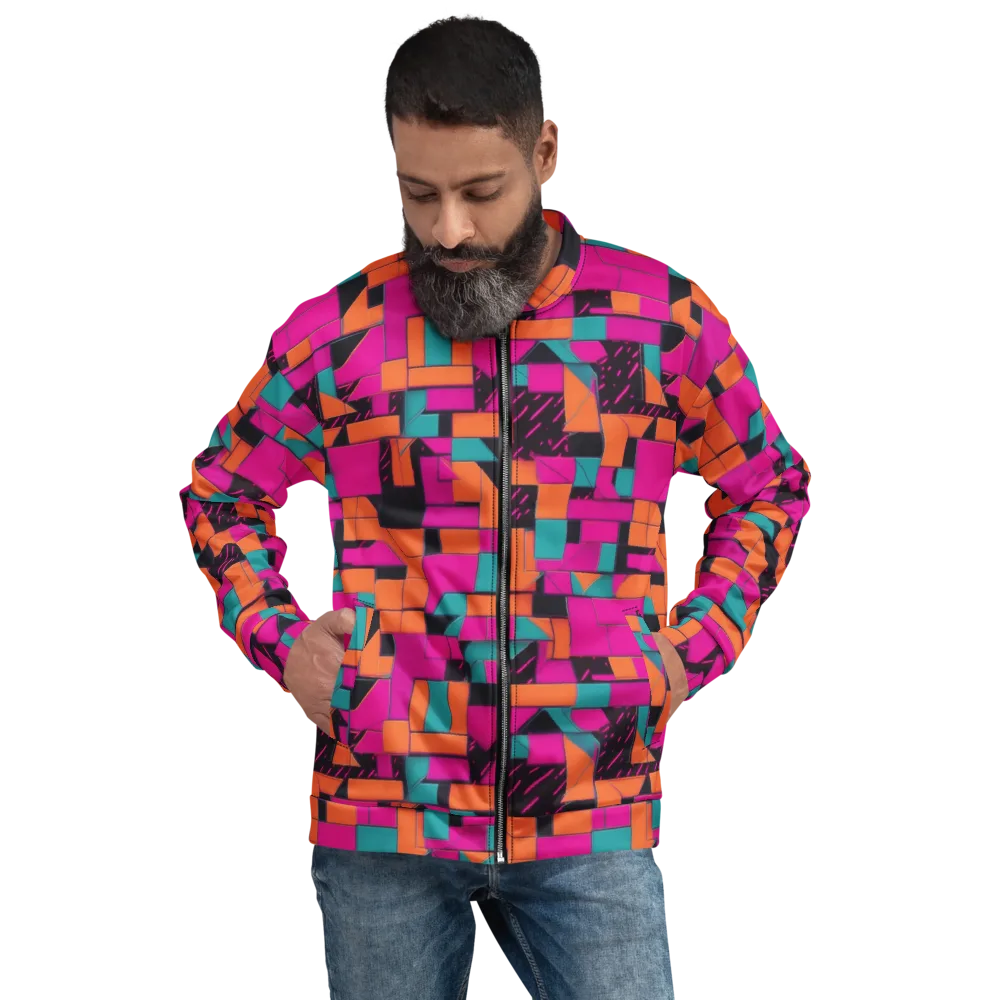 Cyberblock on Bomber Jacket — Front