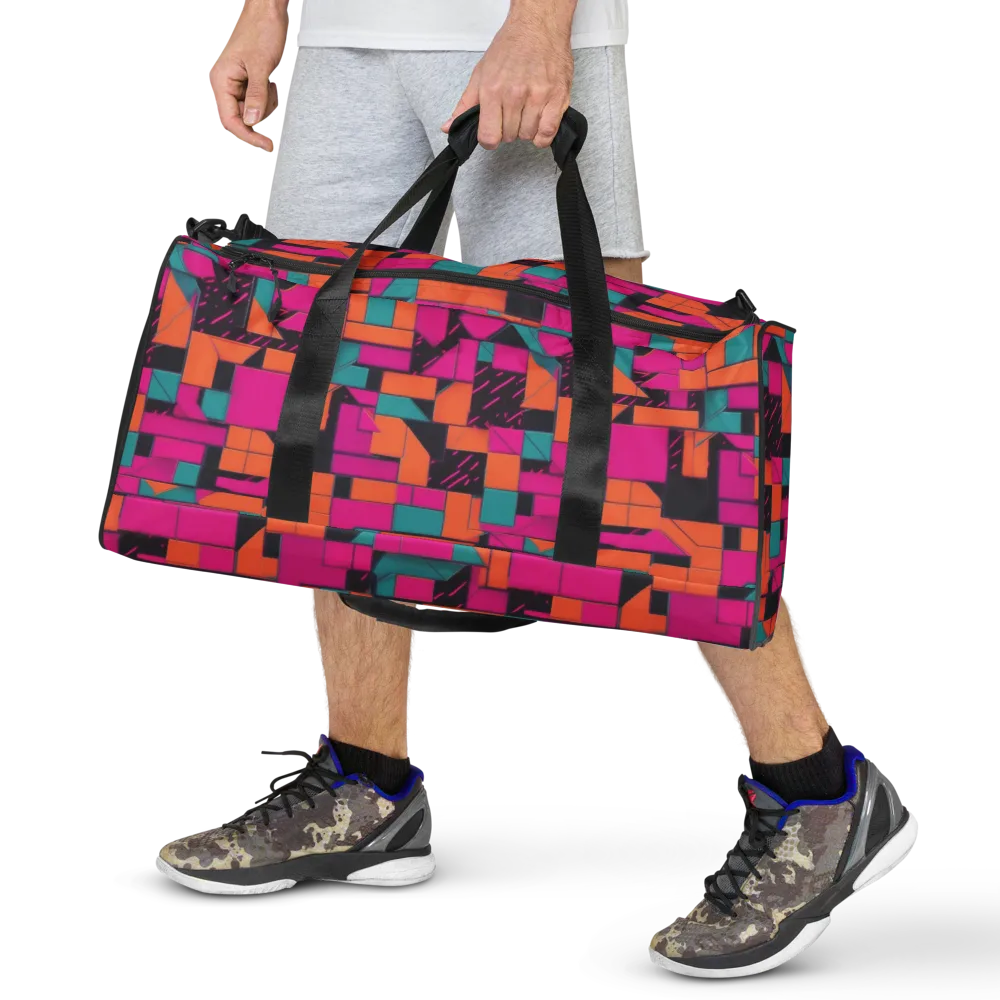 Cyberblock on Duffle Bag — Front