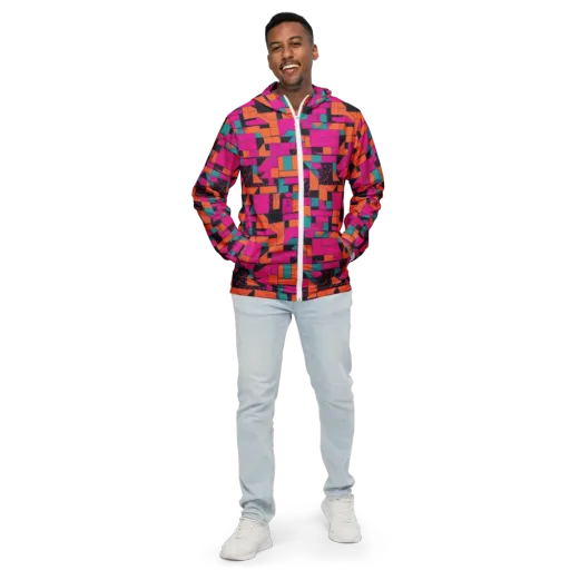 Cyberblock on a Men's Windbreaker