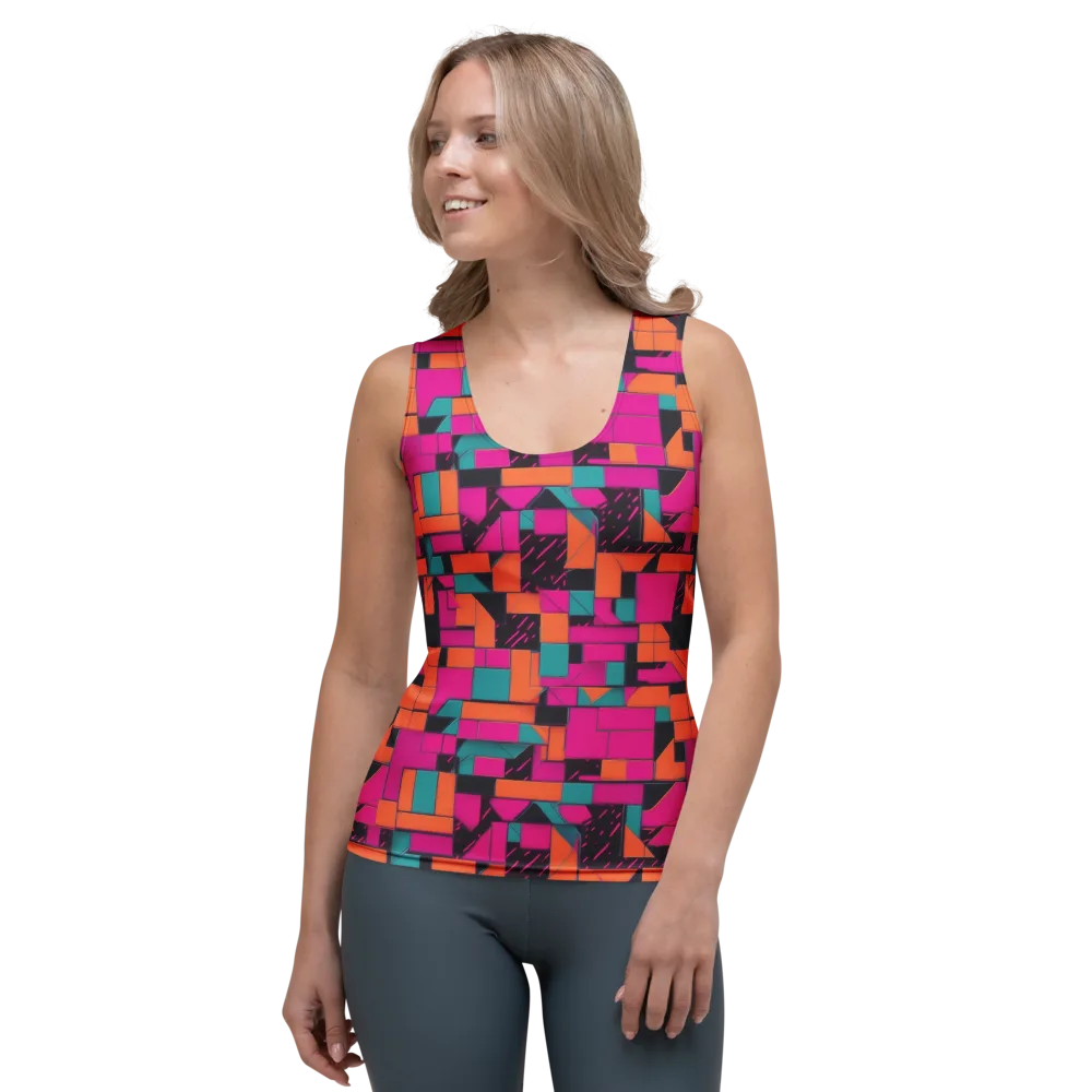 Cyberblock on Women's Tank Top — Front