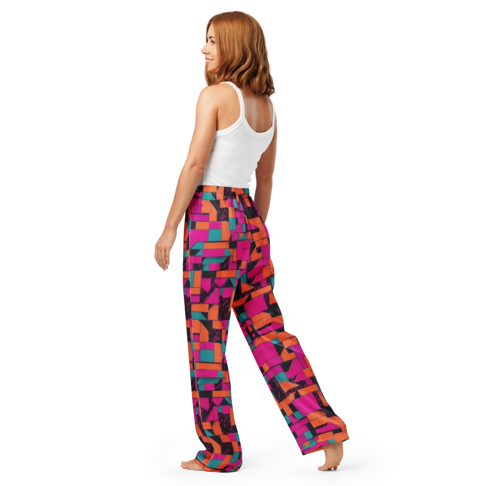 Cyberblock on Women's Pajama Pants — Back