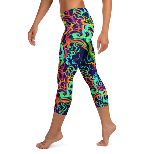 Cheston Swirl on a Capri Leggings