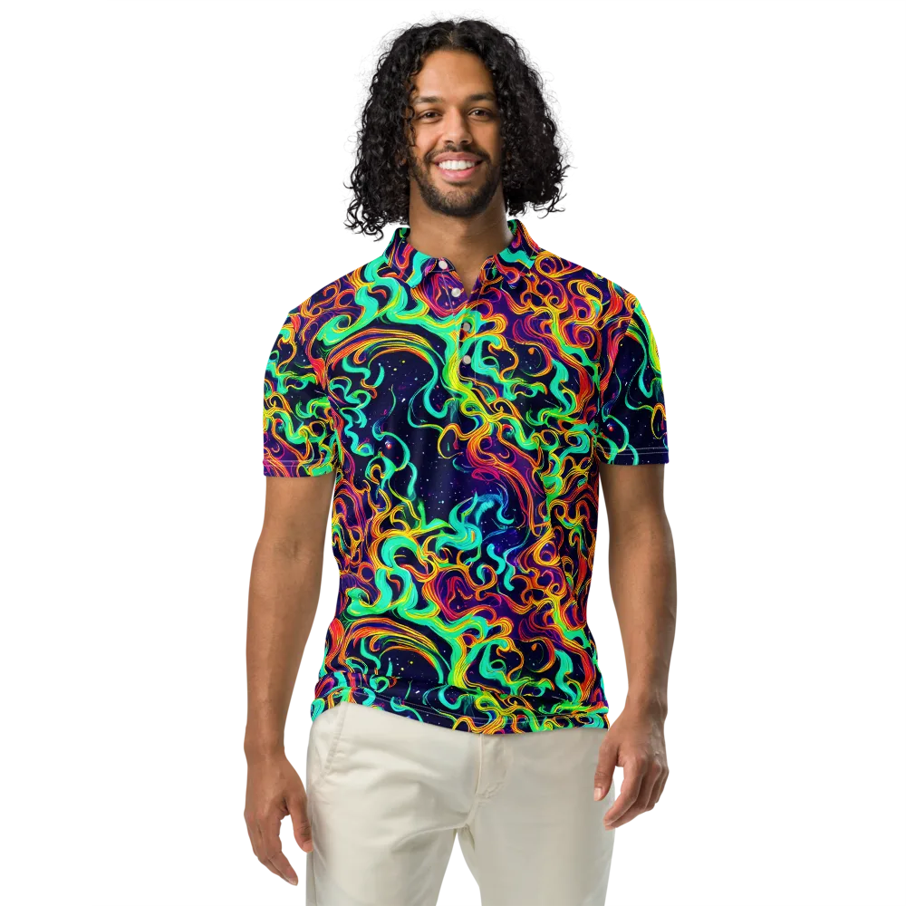 Cheston Swirl on Men's Slim Fit Polo Shirt — Front