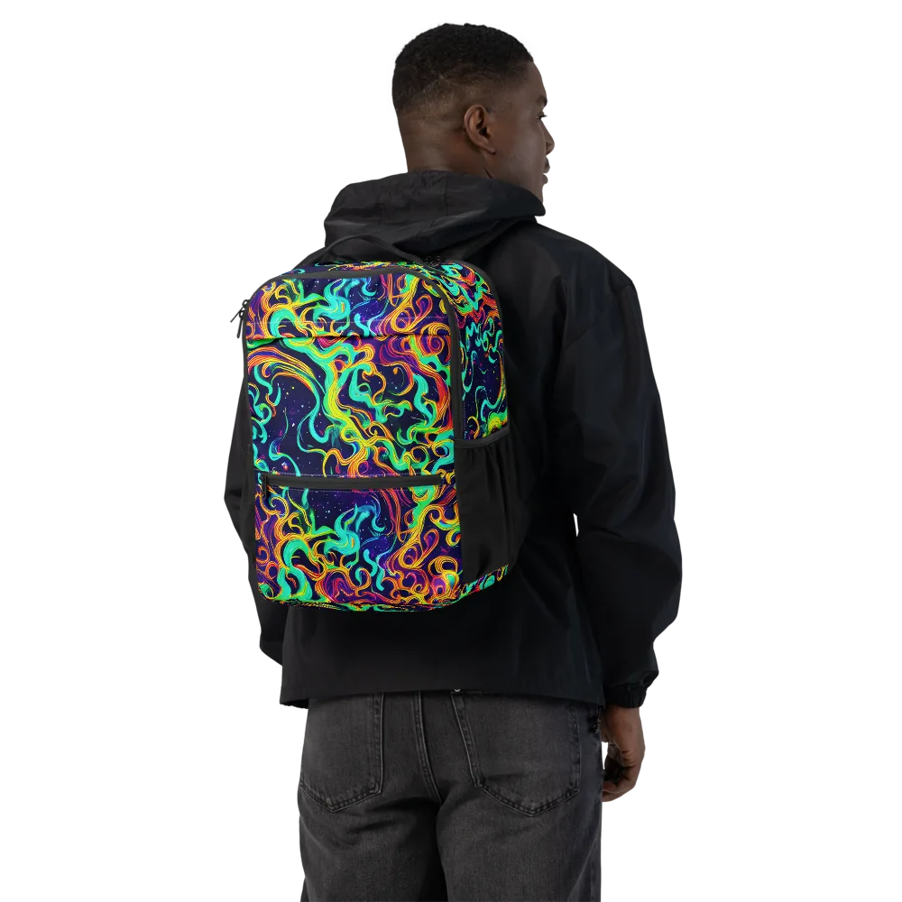 Cheston Swirl on Utility Backpack — Back