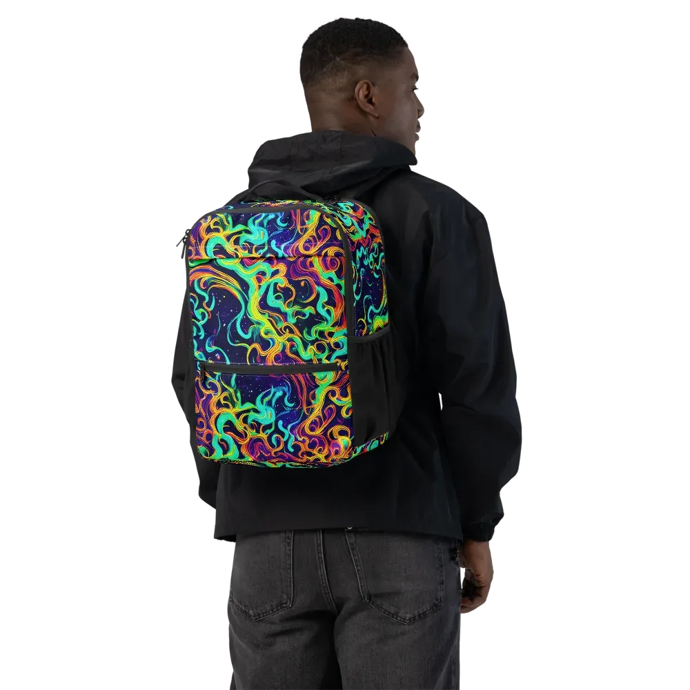 Cheston Swirl on Utility Backpack — Back