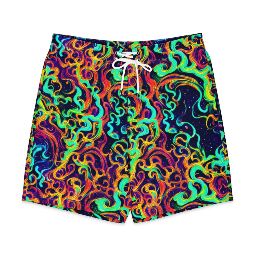 Cheston Swirl on Men's Board Shorts — Front