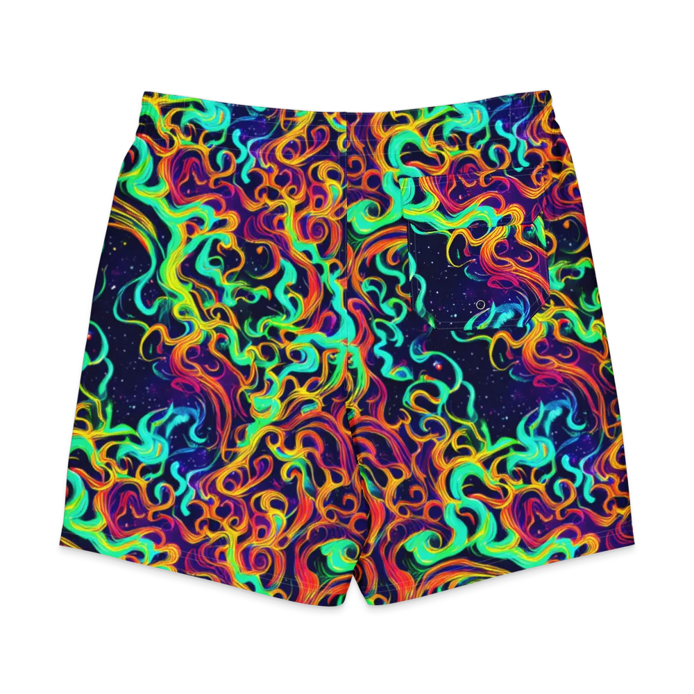Cheston Swirl on Men's Board Shorts — Back