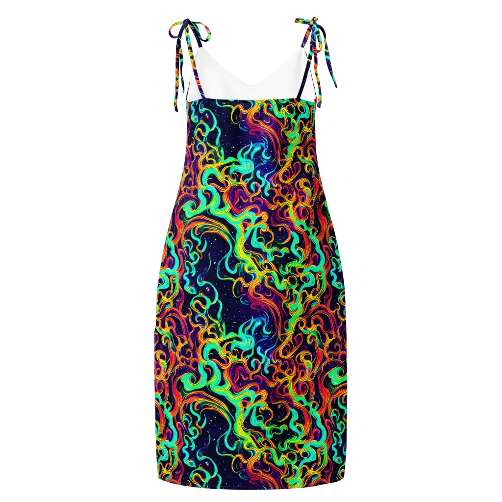 Cheston Swirl on Slip Dress — Back