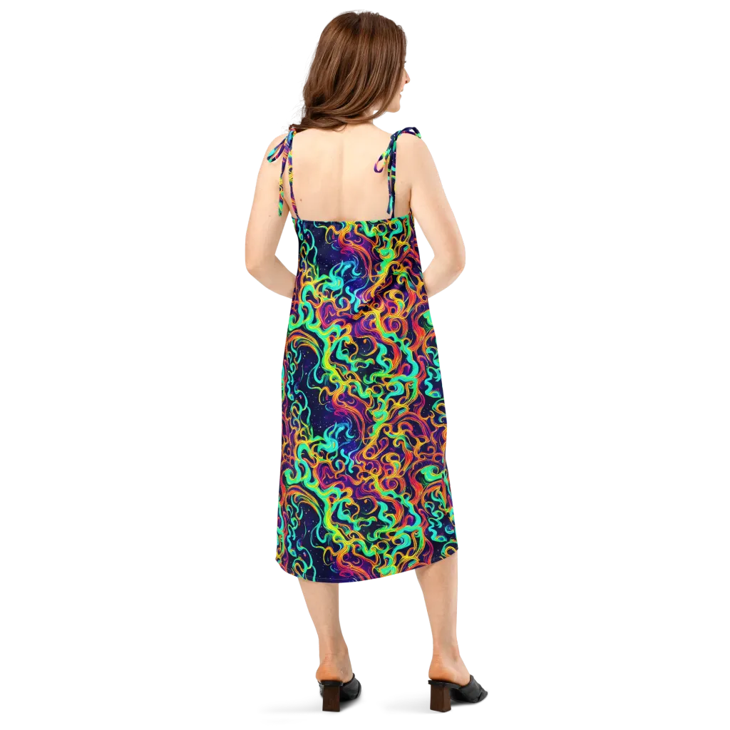 Cheston Swirl on Slip Dress — Back