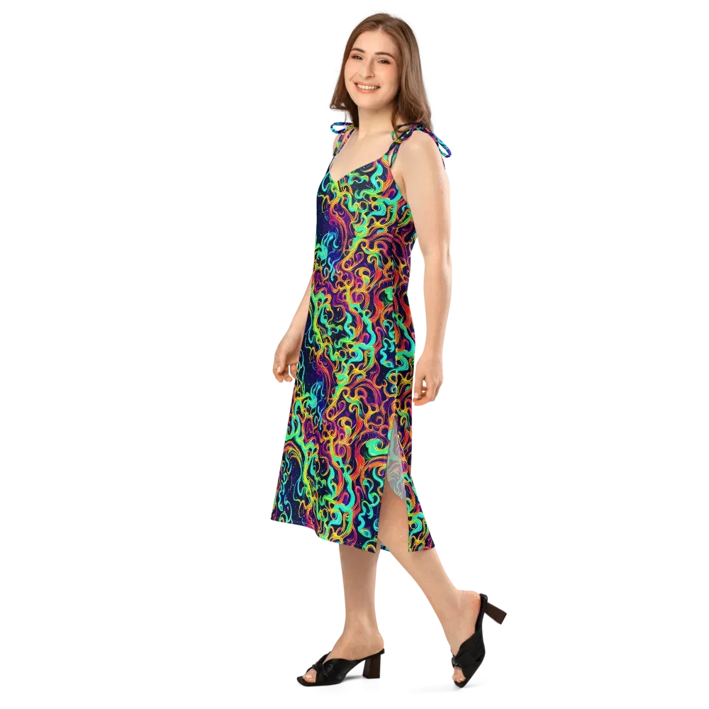 Cheston Swirl on Slip Dress — Left Front