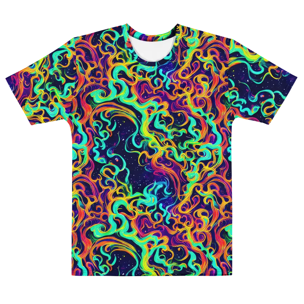 Cheston Swirl on Men's Cotton Crew Neck T-Shirt — Front