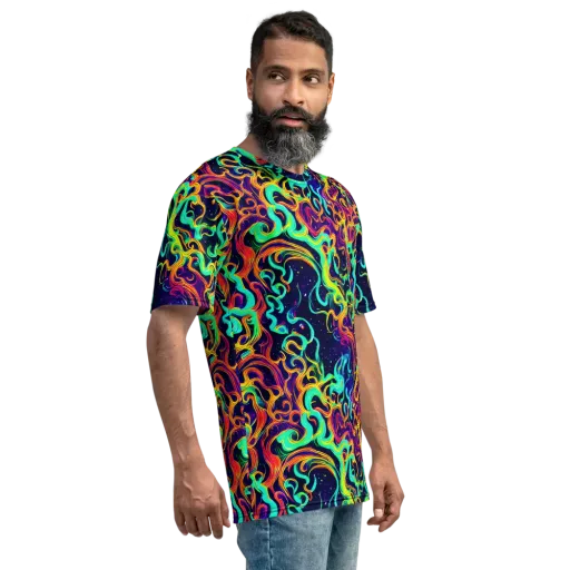 Cheston Swirl on a Men's Crew Neck T-Shirt