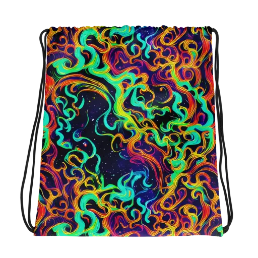 Cheston Swirl on a Drawstring Bag