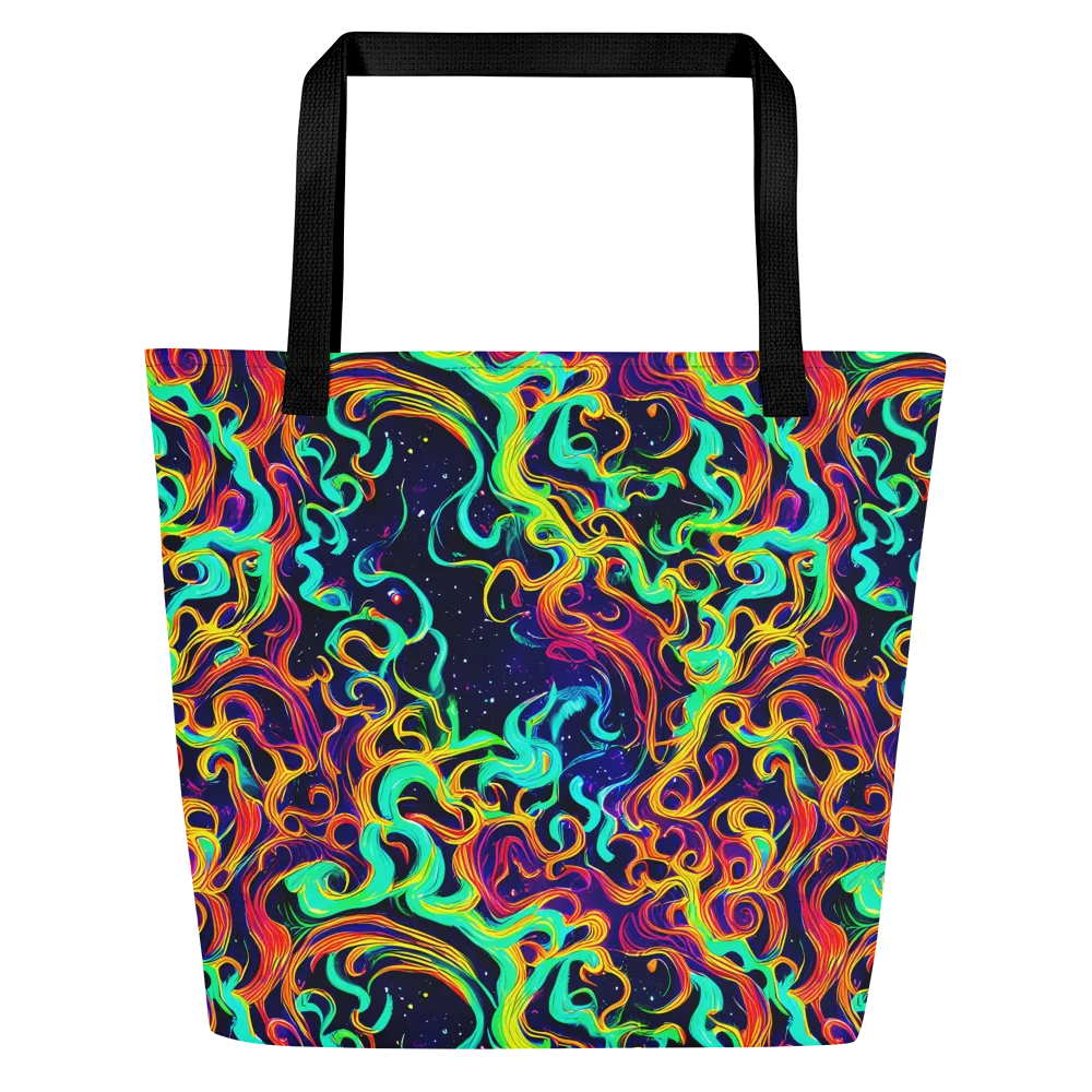 Cheston Swirl on Large Tote Bag W/ Pocket — Front