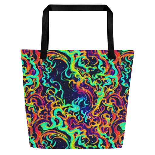Cheston Swirl on a Large Tote Bag W/ Pocket