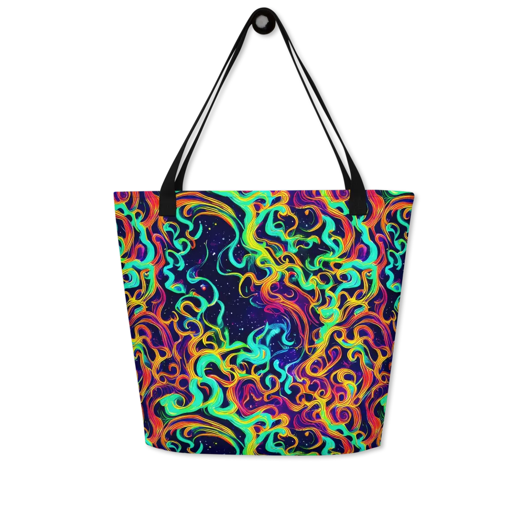 Cheston Swirl on Large Tote Bag W/ Pocket — Front