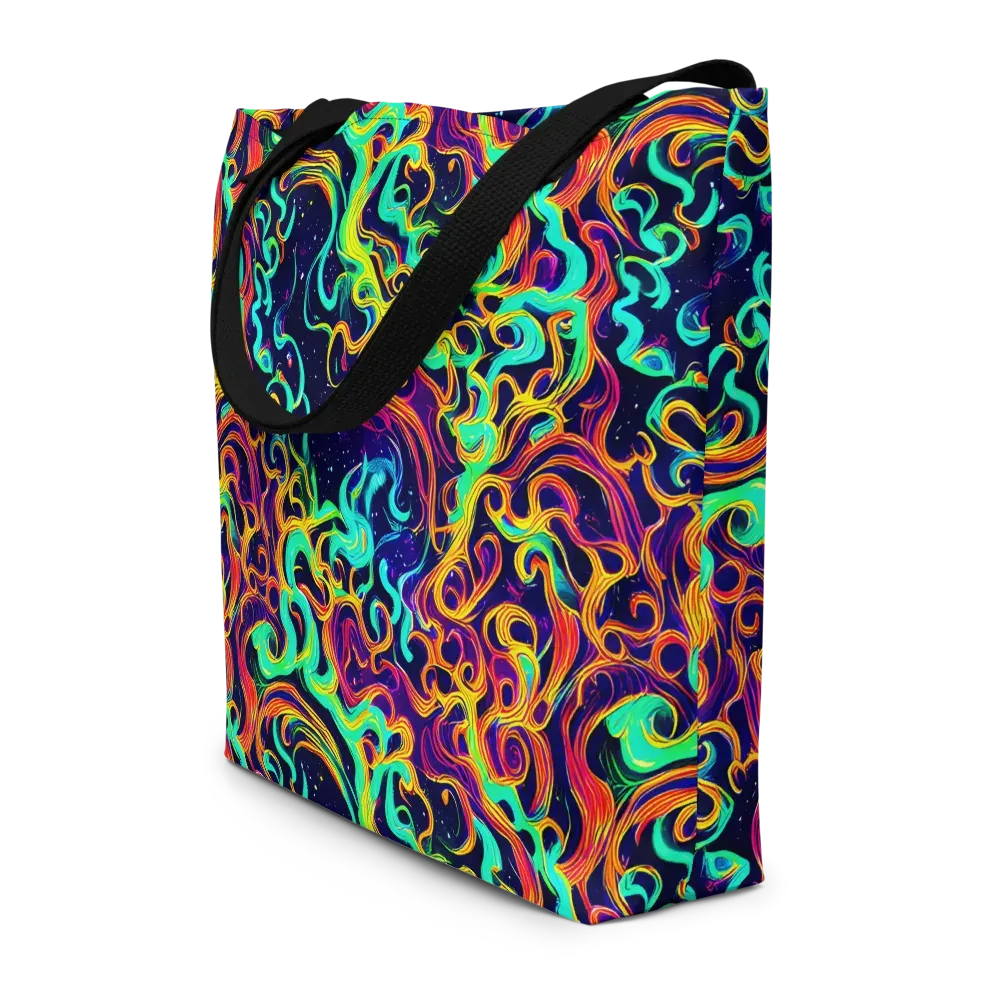 Cheston Swirl on Large Tote Bag W/ Pocket — Front