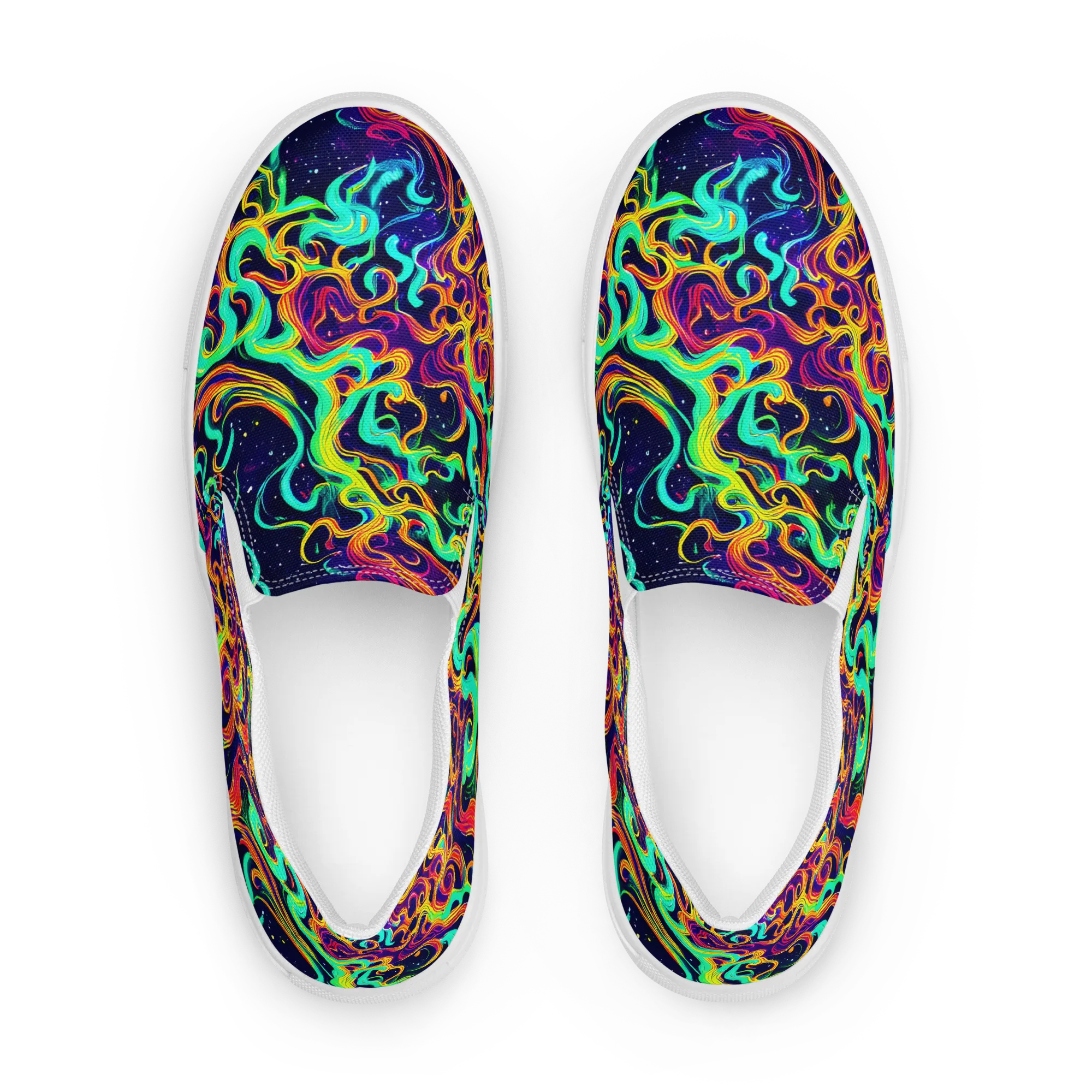 Cheston Swirl on Women's Slip-On Canvas Shoes — Front