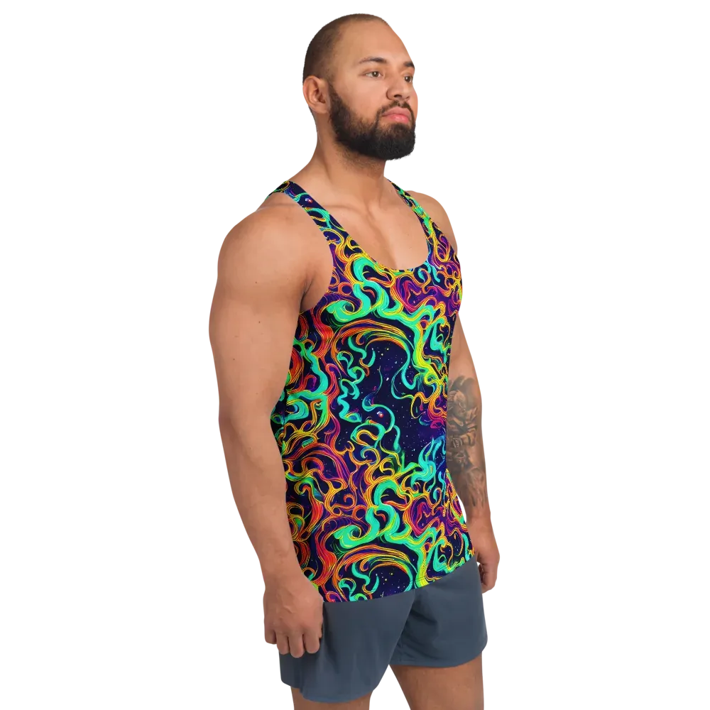 Cheston Swirl on Men's Tank Top — Right Front