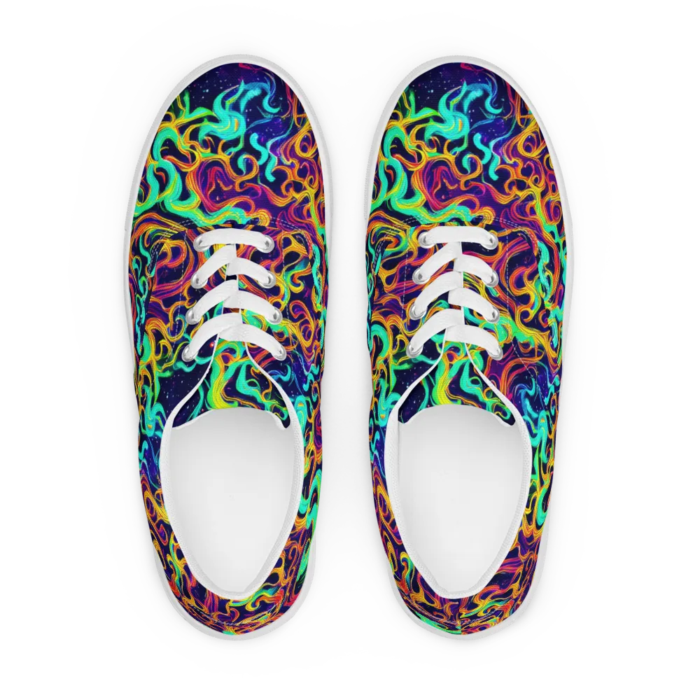 Cheston Swirl on Men's Lace-Up Canvas Shoes — Front
