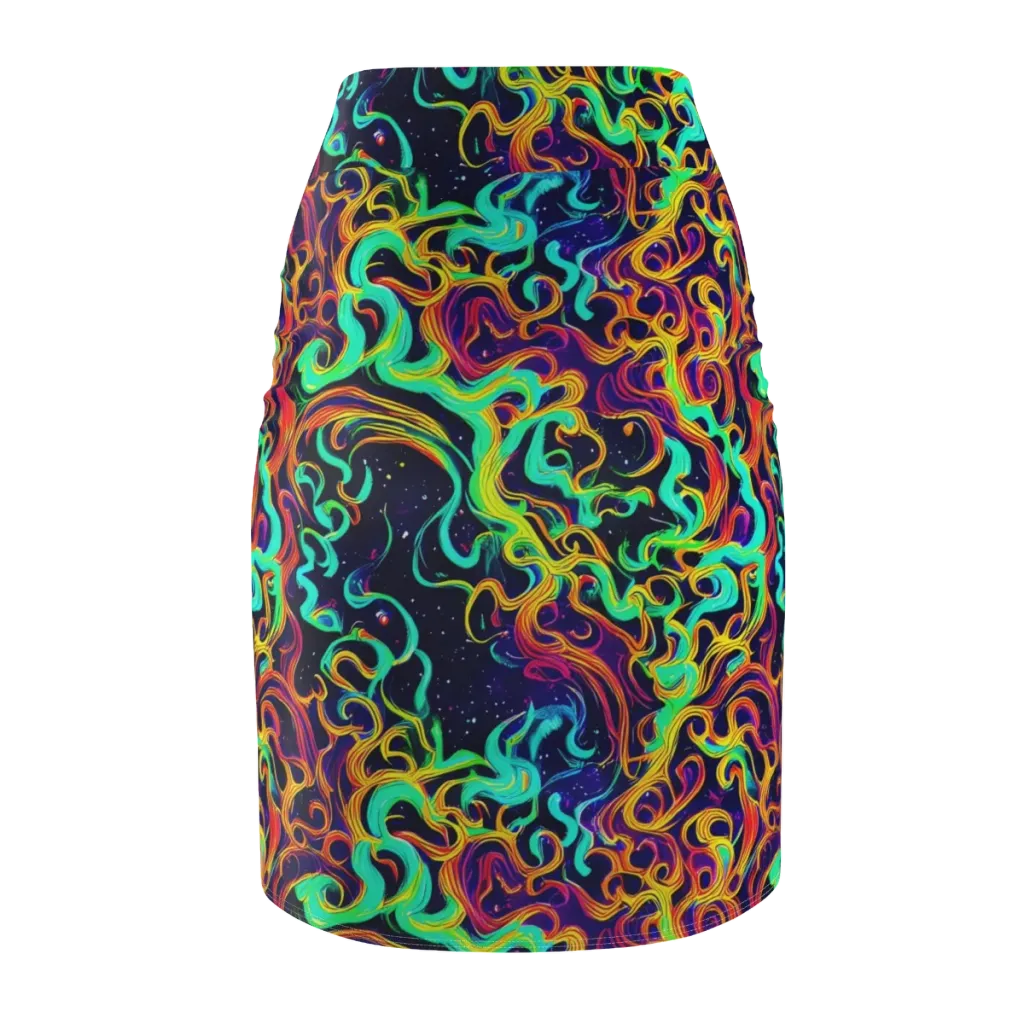 Cheston Swirl on Pencil Skirt — Back
