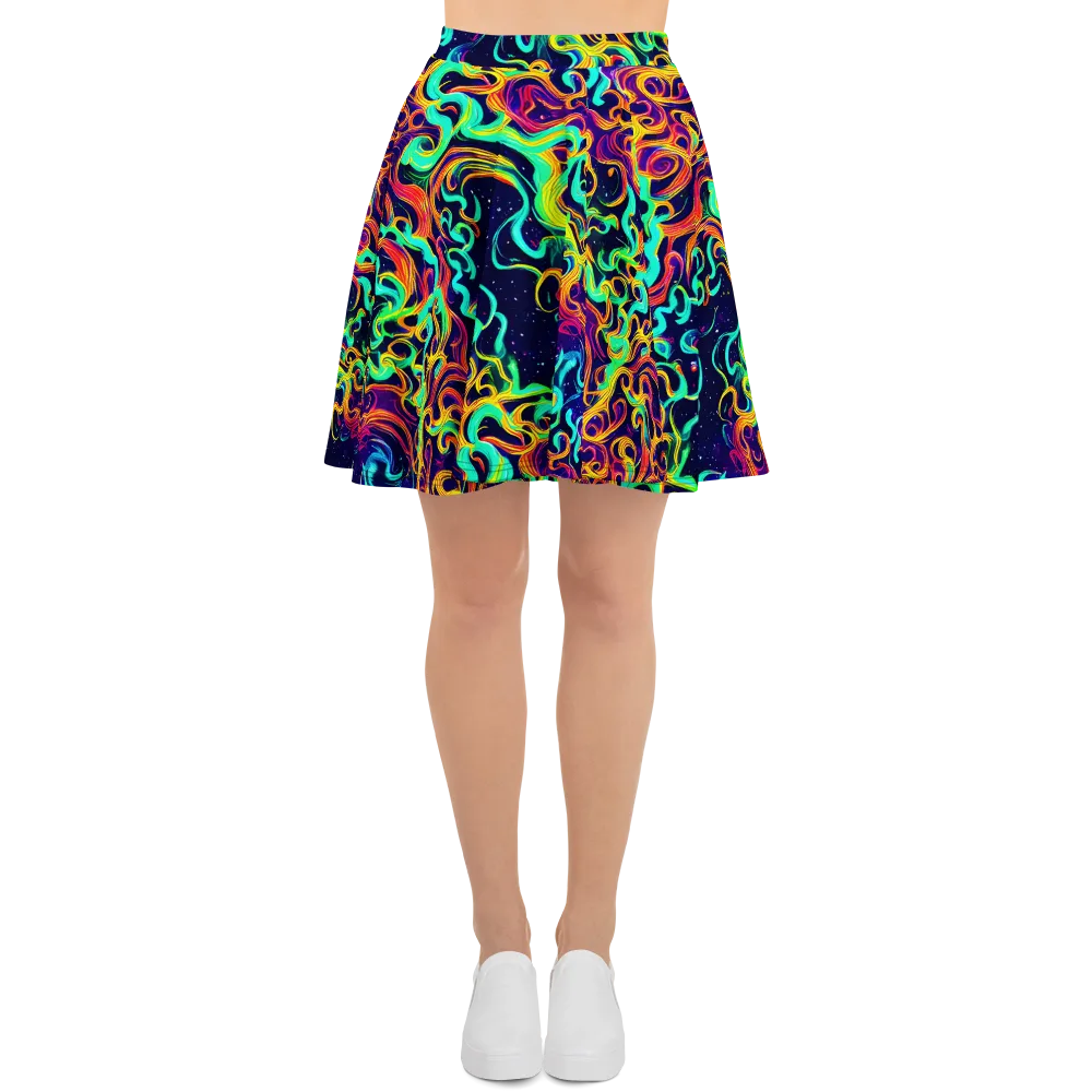 Cheston Swirl on Skater Skirt — Front