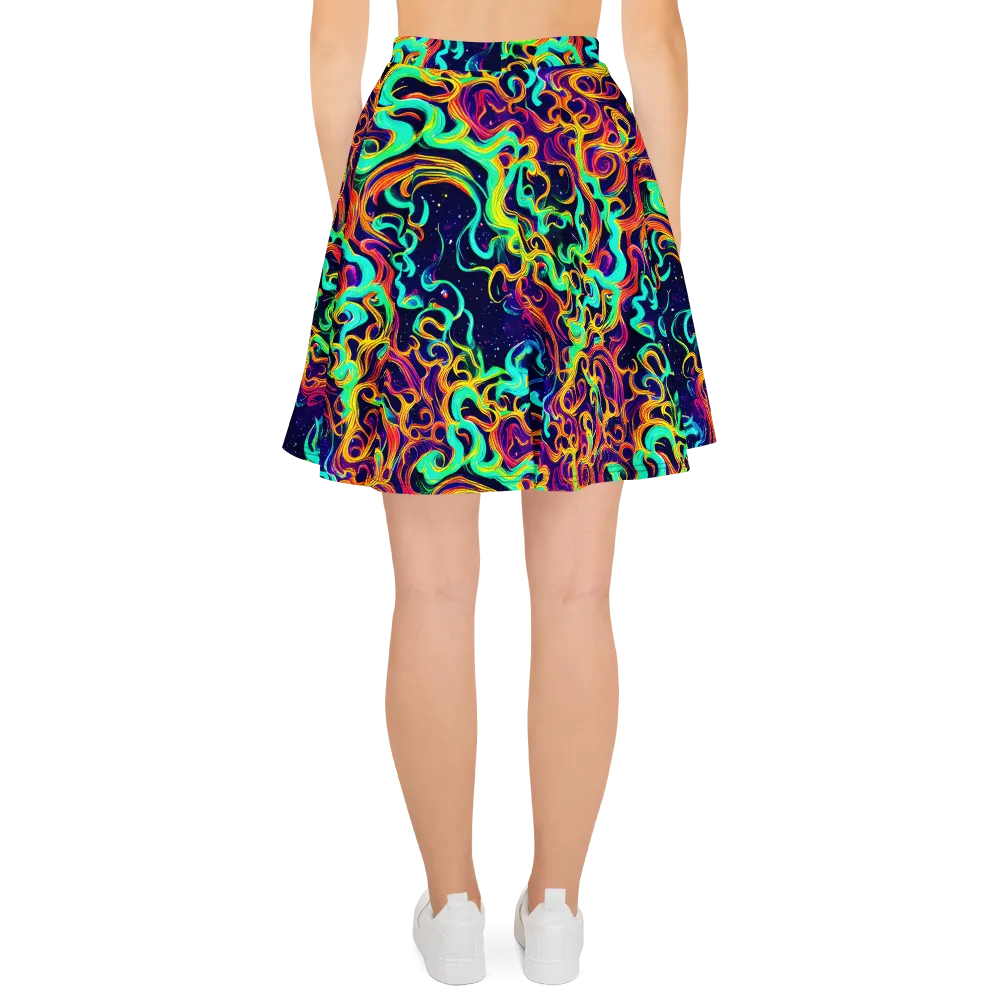 Cheston Swirl on Skater Skirt — Back